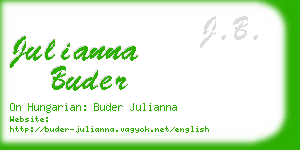 julianna buder business card